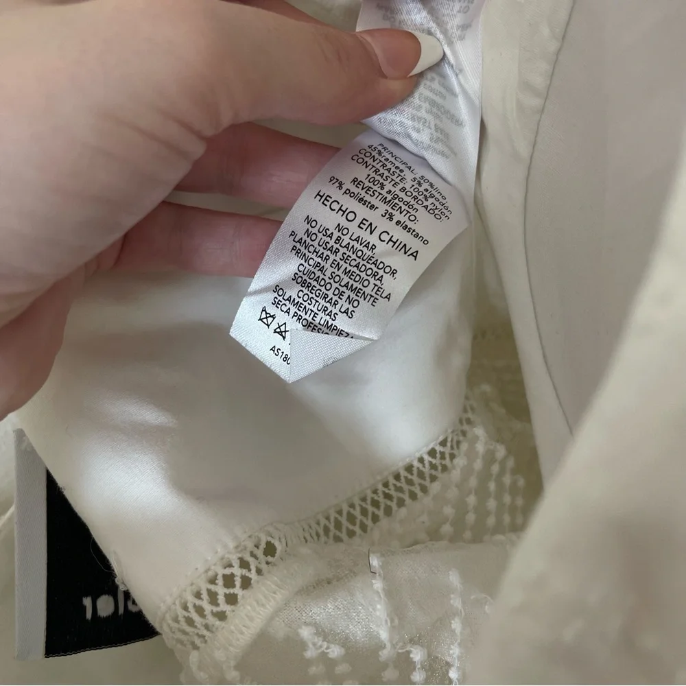 ACLER Basque Ruffle Top - Ivory - Picture 8 of 12